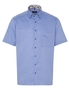 ETERNA KORTE MOUW OVERHEMD COMFORT FIT OXFORD LICHTBLAUW UNI