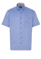 ETERNA KORTE MOUW OVERHEMD COMFORT FIT OXFORD LICHTBLAUW UNI