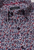ETERNA KORTE MOUW OVERHEMD COMFORT FIT POPELINE BLAUW PRINT