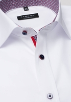 ETERNA KORTE MOUW OVERHEMD COMFORT FIT POPELINE WIT UNI