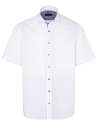 ETERNA KORTE MOUW OVERHEMD COMFORT FIT POPELINE WIT UNI