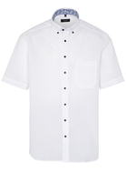 ETERNA KORTE MOUW OVERHEMD COMFORT FIT POPELINE WIT UNI