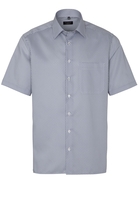 ETERNA KORTE MOUW OVERHEMD COMFORT FIT TWILL BLAUW PRINT
