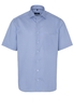 ETERNA KORTE MOUW OVERHEMD COMFORT FIT TWILL GEEL/BLAUW PRINT