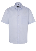 ETERNA KORTE MOUW OVERHEMD COMFORT FIT TWILL LICHTBLAUW PRINT