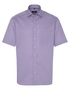 ETERNA KORTE MOUW OVERHEMD COMFORT FIT TWILL ROZE/BLAUW PRINT