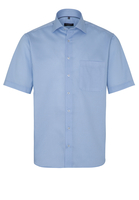ETERNA KORTE MOUW OVERHEMD COMFORT FIT TWILL TURQUOISE / BLAUW PRINT