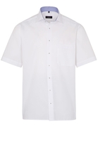 ETERNA KORTE MOUW OVERHEMD COMFORT FIT WIT MET RELIËF