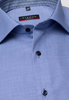 ETERNA KORTE MOUW OVERHEMD MODERN FIT BLAUW MET RELIËF