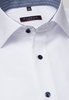 ETERNA KORTE MOUW OVERHEMD MODERN FIT WIT MET RELIËF