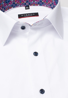 ETERNA KORTE MOUW OVERHEMD MODERN FIT CHAMBRAY WIT UNI