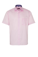 ETERNA KORTE MOUW OVERHEMD MODERN FIT COOL SHIRT SATIJNBINDING ROZE