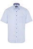 ETERNA KORTE MOUW OVERHEMD MODERN FIT KEPERBINDING LICHT BLAUW GERUIT