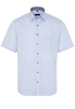 ETERNA KORTE MOUW OVERHEMD MODERN FIT KEPERBINDING LICHT BLAUW GERUIT