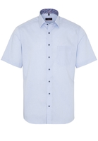 ETERNA KORTE MOUW OVERHEMD MODERN FIT KEPERBINDING LICHT BLAUW GERUIT