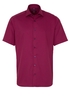 ETERNA KORTE MOUW OVERHEMD MODERN FIT KETTLANCÈ ROOD MET RELIËF
