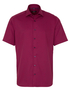 ETERNA KORTE MOUW OVERHEMD MODERN FIT KETTLANCÈ ROOD MET RELIËF
