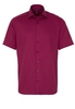 ETERNA KORTE MOUW OVERHEMD MODERN FIT KETTLANCÈ ROOD MET RELIËF