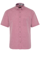 ETERNA KORTE MOUW OVERHEMD MODERN FIT LINNEN FRAMBOOS UNI