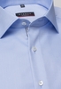 ETERNA KORTE MOUW OVERHEMD MODERN FIT NATTÉ LICHTBLAUW MET RELIËF