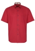 ETERNA KORTE MOUW OVERHEMD MODERN FIT OXFORD ROOD UNI