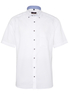 ETERNA KORTE MOUW OVERHEMD MODERN FIT OXFORD WIT UNI