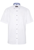 ETERNA KORTE MOUW OVERHEMD MODERN FIT OXFORD WIT UNI