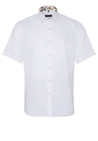 ETERNA KORTE MOUW OVERHEMD MODERN FIT OXFORD WIT UNI
