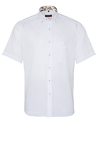 ETERNA KORTE MOUW OVERHEMD MODERN FIT OXFORD WIT UNI