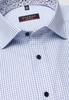 ETERNA KORTE MOUW OVERHEMD MODERN FIT PINPOINT BLAUW GERUIT