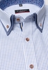 ETERNA KORTE MOUW OVERHEMD MODERN FIT PINPOINT BLAUW GERUIT