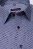ETERNA KORTE MOUW OVERHEMD MODERN FIT PINPOINT BLAUW PRINT