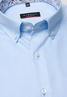 ETERNA KORTE MOUW OVERHEMD MODERN FIT PINPOINT BLAUW UNI