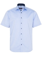 ETERNA KORTE MOUW OVERHEMD MODERN FIT PINPOINT MEDIUM BLAUW UNI