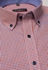 ETERNA KORTE MOUW OVERHEMD MODERN FIT POPELINE ABRIKOOS / WIT GERUIT