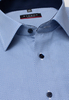 ETERNA KORTE MOUW OVERHEMD MODERN FIT POPELINE BLAUW / WIT PRINT