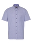 ETERNA KORTE MOUW OVERHEMD MODERN FIT POPELINE BLAUW GERUIT