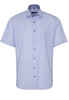ETERNA KORTE MOUW OVERHEMD MODERN FIT POPELINE BLAUW UNI