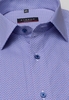 ETERNA KORTE MOUW OVERHEMD MODERN FIT POPELINE BLAUW/ROOD PRINT