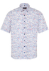 ETERNA KORTE MOUW OVERHEMD MODERN FIT POPELINE KLEURRIJK PRINT