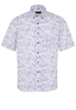 ETERNA KORTE MOUW OVERHEMD MODERN FIT POPELINE KLEURRIJK PRINT