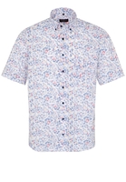ETERNA KORTE MOUW OVERHEMD MODERN FIT POPELINE KLEURRIJK PRINT