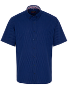 ETERNA KORTE MOUW OVERHEMD MODERN FIT POPELINE MARINEBLAUW UNI