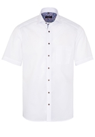 ETERNA KORTE MOUW OVERHEMD MODERN FIT POPELINE WIT UNI