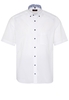 ETERNA KORTE MOUW OVERHEMD MODERN FIT POPELINE WIT UNI