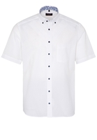 ETERNA KORTE MOUW OVERHEMD MODERN FIT POPELINE WIT UNI