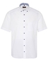 ETERNA KORTE MOUW OVERHEMD MODERN FIT POPELINE WIT UNI