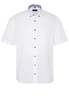 ETERNA KORTE MOUW OVERHEMD MODERN FIT POPELINE WIT UNI