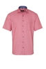 ETERNA KORTE MOUW OVERHEMD MODERN FIT ROOD MET RELIËF