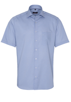 ETERNA KORTE MOUW OVERHEMD MODERN FIT TWILL GEEL/BLAUW PRINT